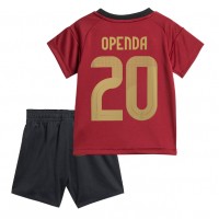 Fotbalové Dres Belgie Lois Openda #20 Dětské Domácí ME 2024 Krátký Rukáv (+ trenýrky)